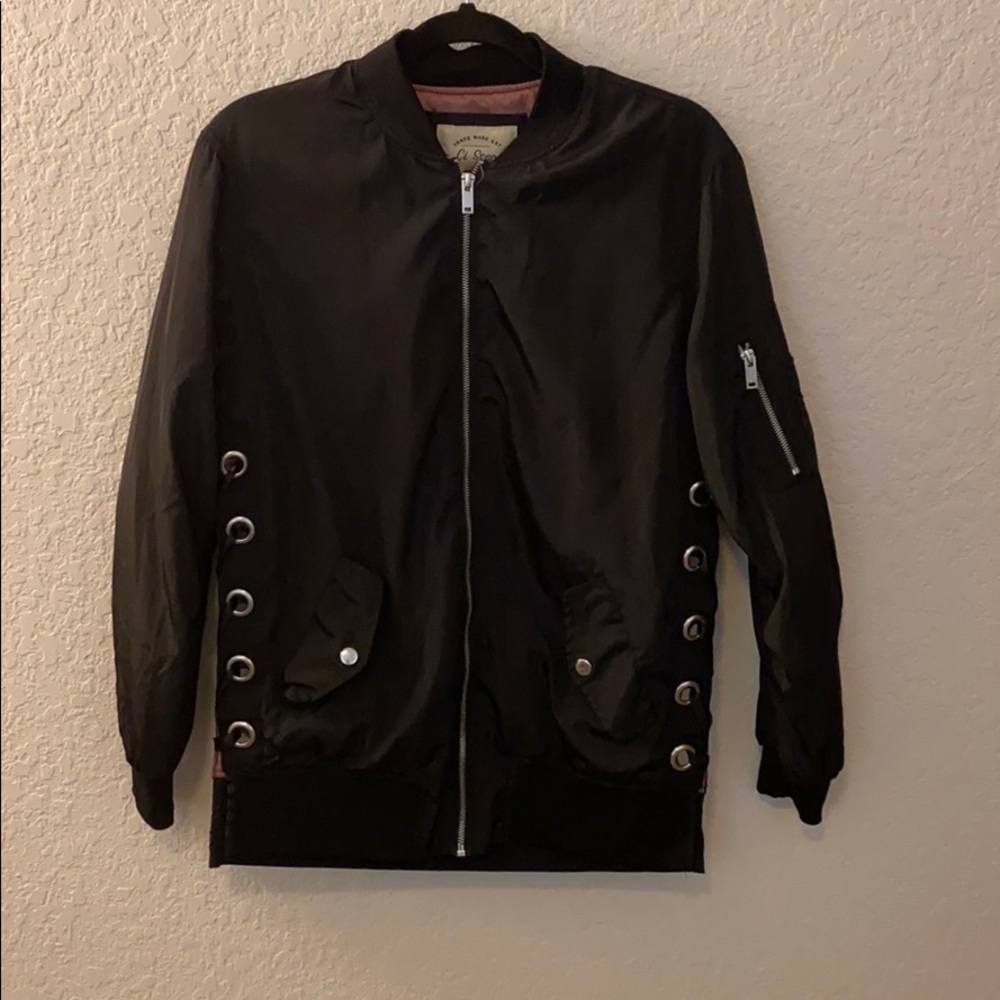 Black Bomber Jacket